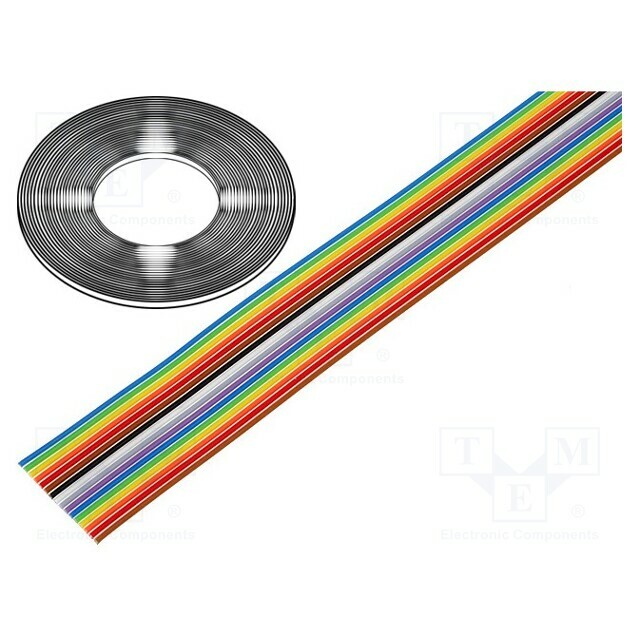 CONNFLY Wire: ribbon; 16x28AWG; 1.27mm