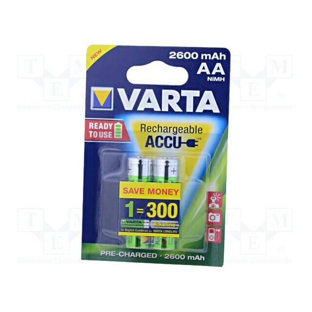 VARTA Re-battery: Ni-MH; AA; 2600mAh; 1