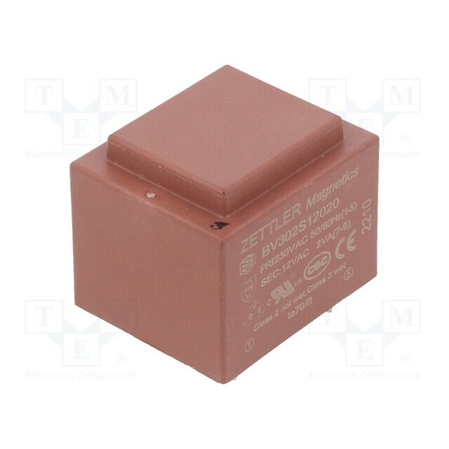 ZETTLER Transformer: encapsulated; 2VA; 230VAC; 12V