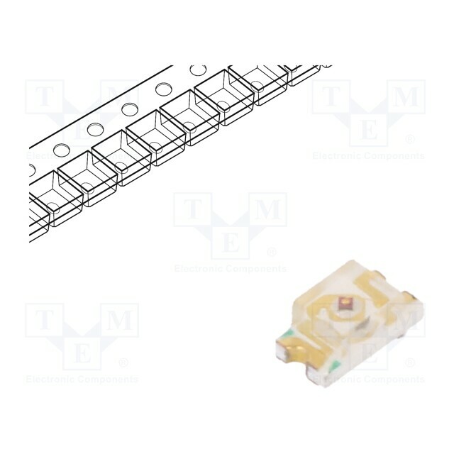 REFOND LED; yellow; SMD; 0603; 90÷200mcd
