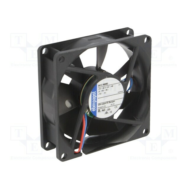 EBM-PAPST Fan: DC; 80x80x25.4mm; axial