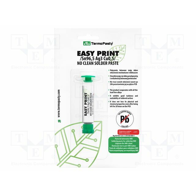 AG TERMOPASTY Solder paste; lead free