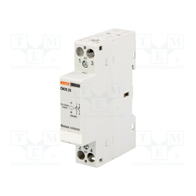 LOVATO ELECTRIC Contactor: 2-pole installation; 20A