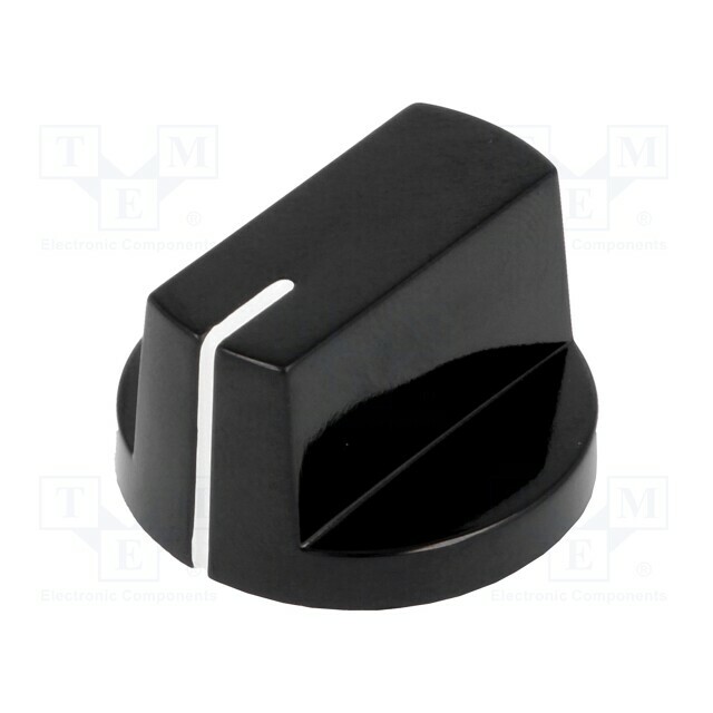 SCI Knob; with pointer; bakelite; Øshaft: