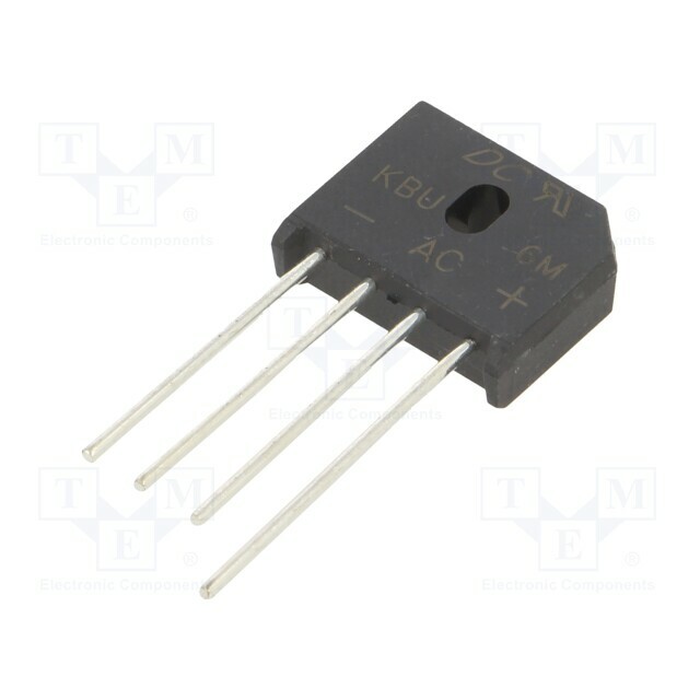 DC COMPONENTS Bridge rectifier: single-phase; Urmax:
