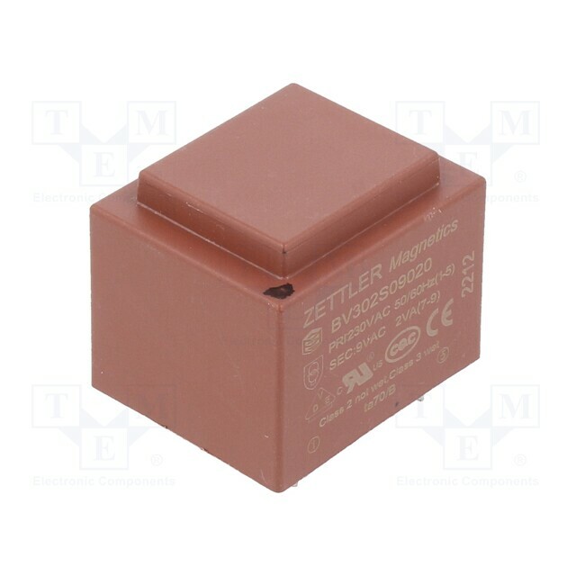 ZETTLER Transformer: encapsulated; 2VA; 230VAC; 9V