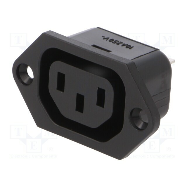 SCHURTER Connector: AC supply; socket; female