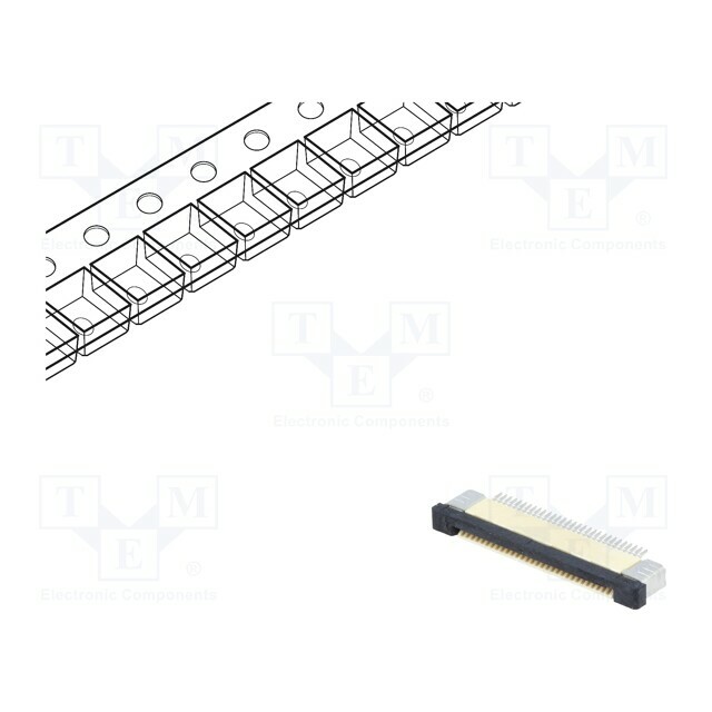 CONNFLY Connector: FFC/FPC; tinned; SMT; 500mA