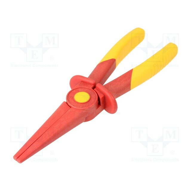 KNIPEX Insulated,half-rounded nose,elongated; 220mm