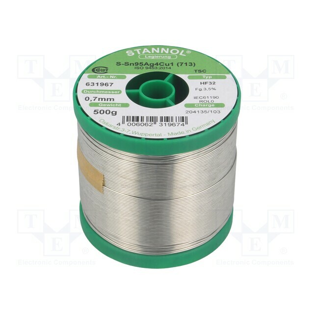 STANNOL Tin; lead free; Sn95,5Ag3