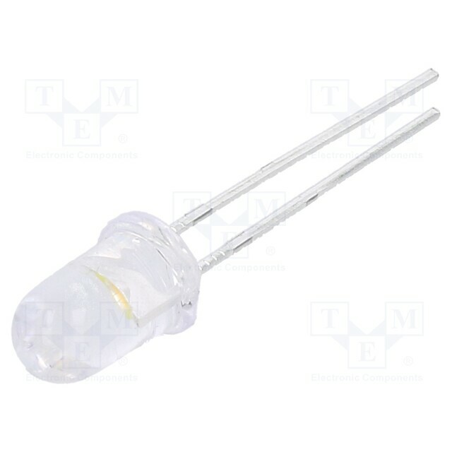 EVERLIGHT LED; white warm; 5mm; 14250÷28500mcd
