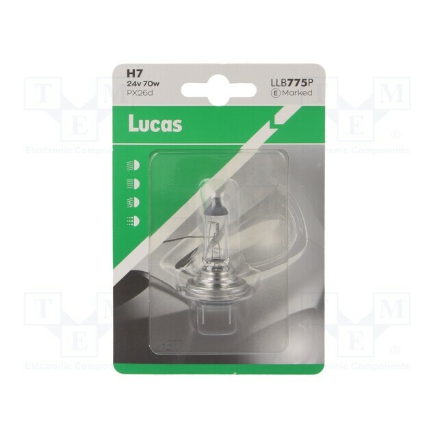 LUCAS Filament lamp: automotive; PX26d; 70W