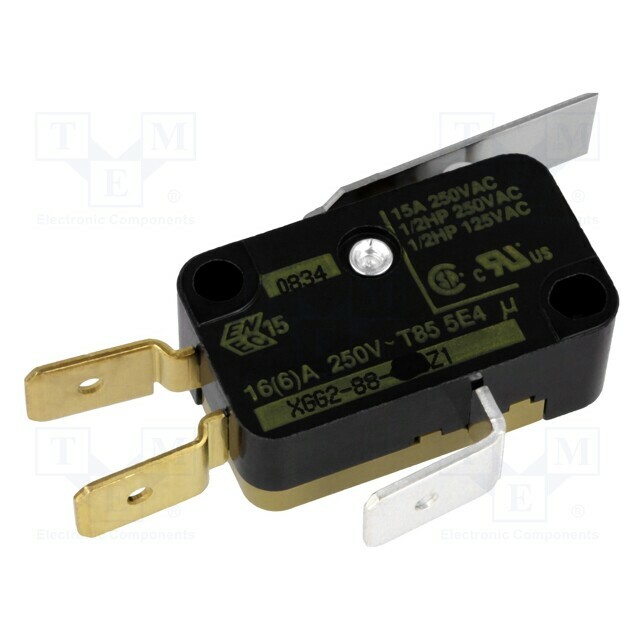 SAIA-BURGESS Microswitch SNAP ACTION; 16A/250VAC; with