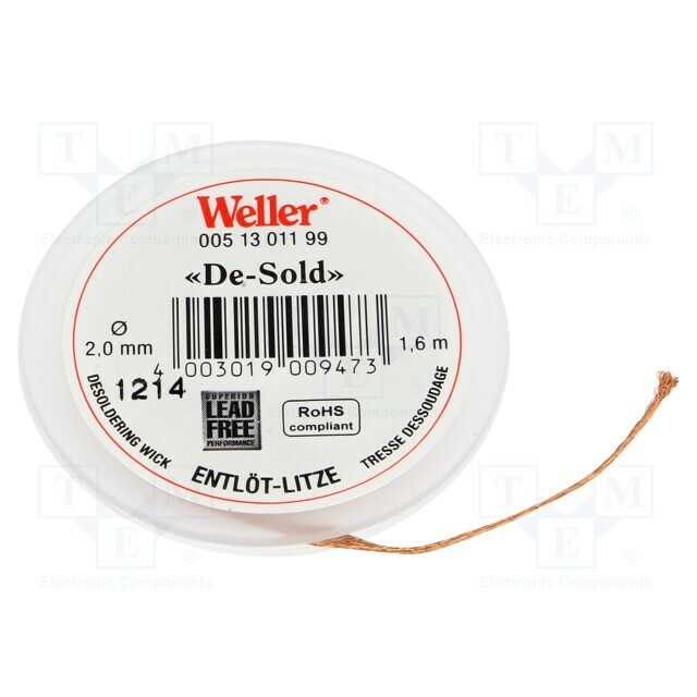 WELLER Tape: desoldering; W: 2mm; L: