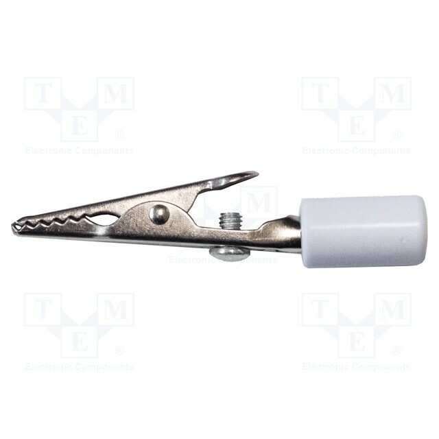 MUELLER ELECTRIC Crocodile clip; 10A; white