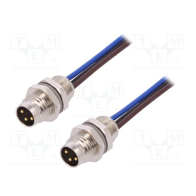 TE CONNECTIVITY Connector: M8; male; PIN: