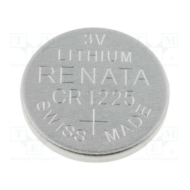 RENATA Battery: lithium; coin; CR1225; 3V