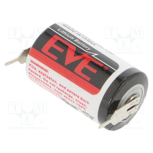 EVE BATTERY Battery: lithium; 1/2AA,1/2R6