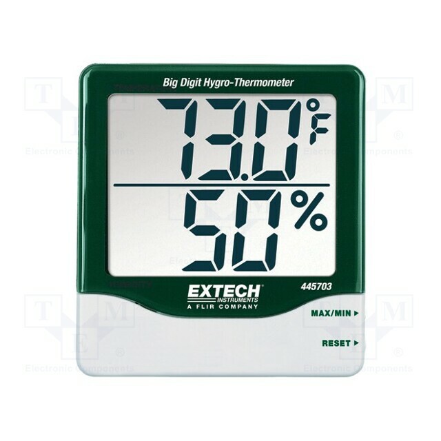 EXTECH Thermo-hygrometer; -10÷60°C; 10÷99%RH; Accur: ±1°C