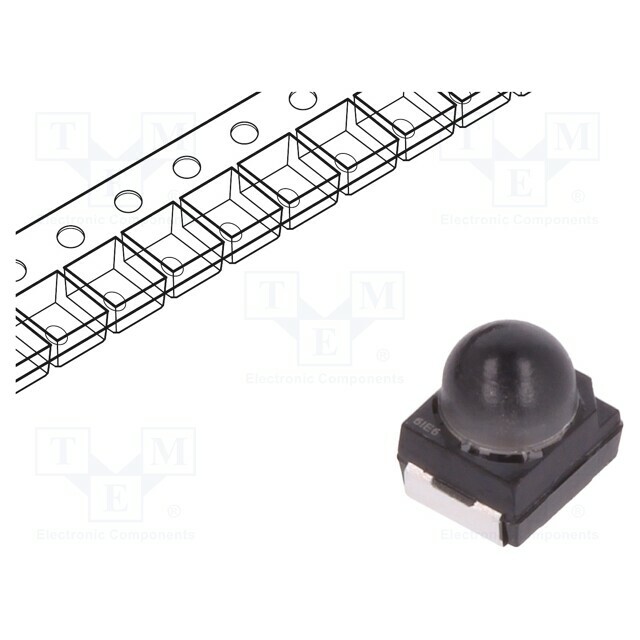 Ams OSRAM LED; yellow; SMD; PLCC2