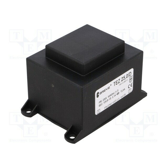 BREVE TUFVASSONS Transformer: encapsulated; 25VA; 230VAC