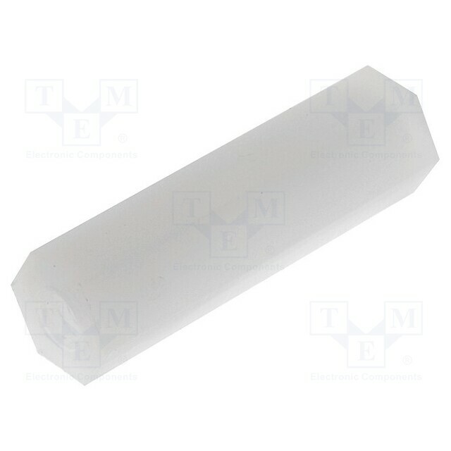 FIX&FASTEN Screwed spacer sleeve; hexagonal; polyamide