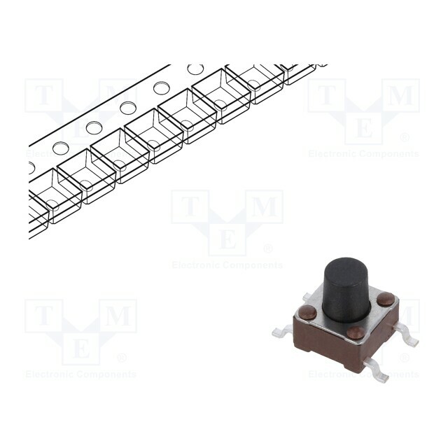 TE CONNECTIVITY Microswitch TACT; SPST-NO; Pos:
