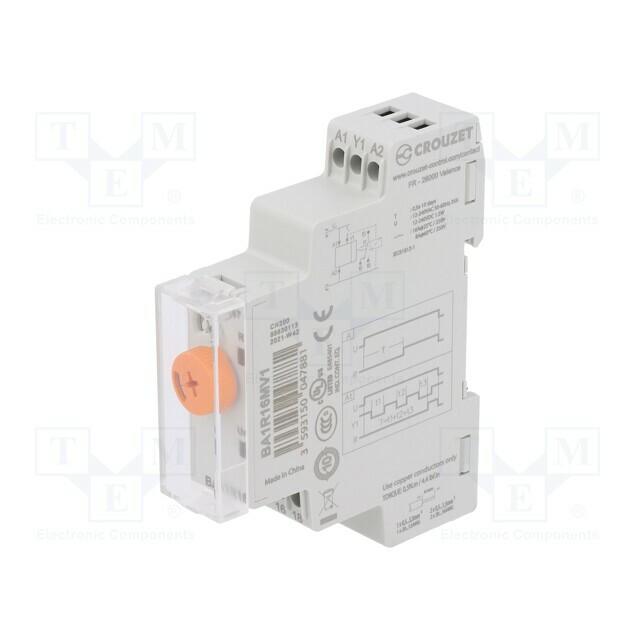 CROUZET Timer; 0,5s÷10days; SPDT; 250VAC/16A