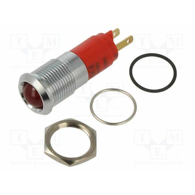 SIGNAL-CONSTRUCT Indicator: LED; recessed; red; 24÷28VDC