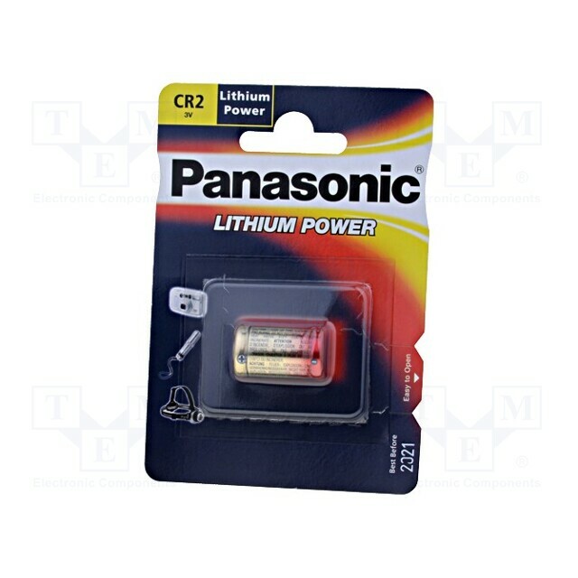 PANASONIC Battery: lithium; CR2; 3V; 850mAh