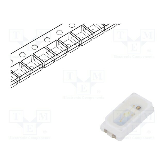 REFOND LED; green; SMD; PLCC2; 1000÷2300mcd
