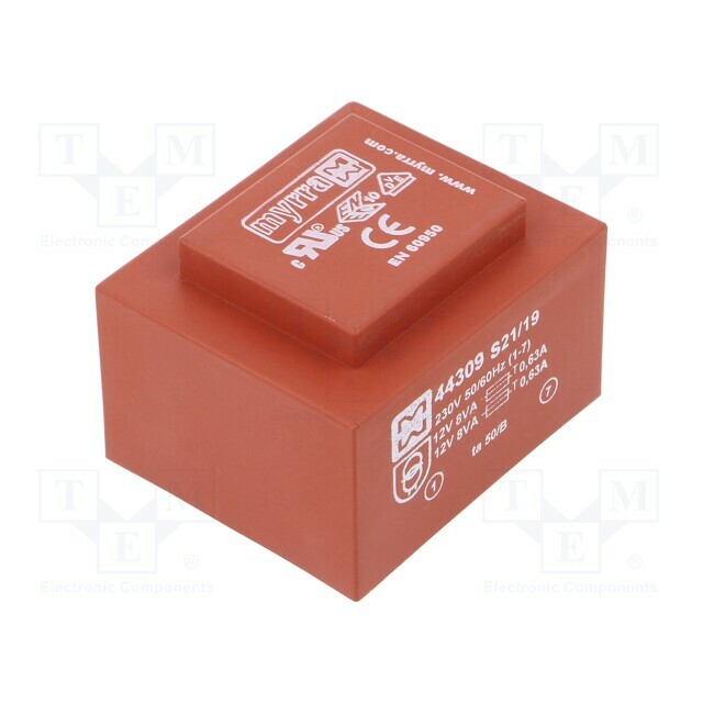 Transformer: encapsulated; 16VA; 230VAC; 12V; 12V