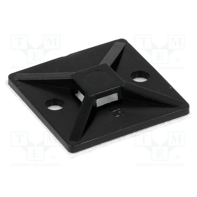 HELLERMANNTYTON Holder; self-adhesive; polyamide; UL94V-2; black