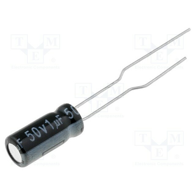 AISHI Capacitor: electrolytic; 1uF; 50VDC; Ø5x11mm