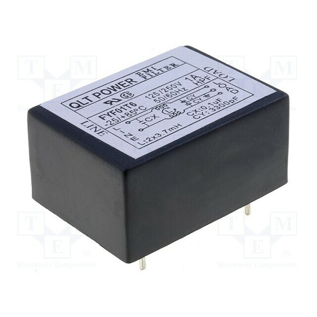 QLT POWER Filter: anti-interference; 250VAC; Cx: