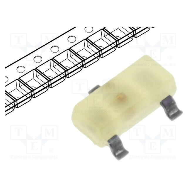 KINGBRIGHT ELECTRONIC LED; yellow; SMD; SOT23