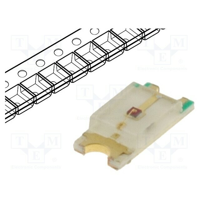 OPTOFLASH LED; yellow; SMD; 1206; 350÷500mcd
