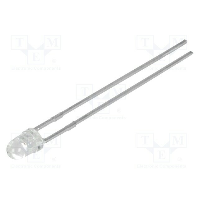 KINGBRIGHT ELECTRONIC LED; green; 3mm; 20÷80mcd