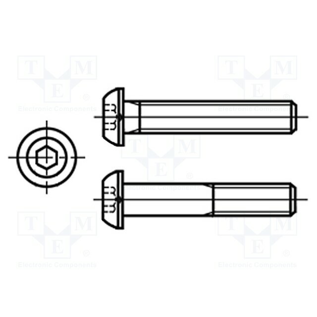 KRAFTBERG Screw; M4; M4x10; 0.7