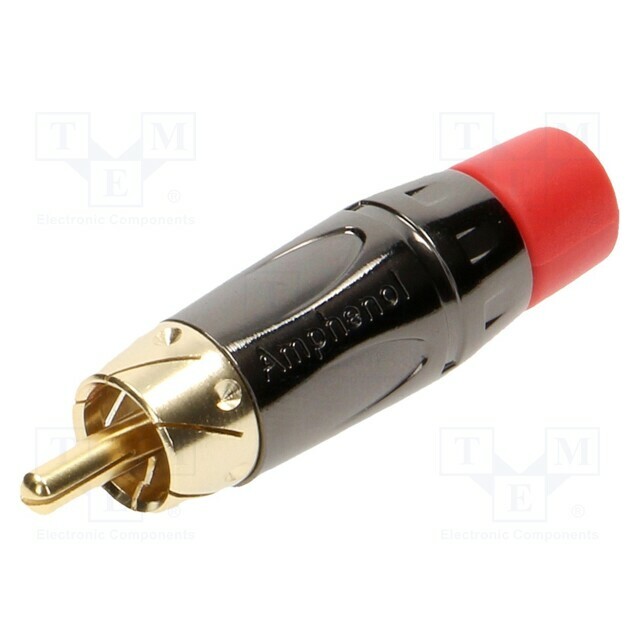 AMPHENOL Connector: RCA; plug; male; short