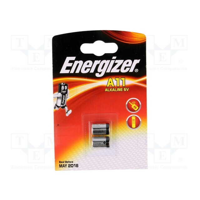 ENERGIZER Battery: alkaline; A11; 6V; non-rechargeable