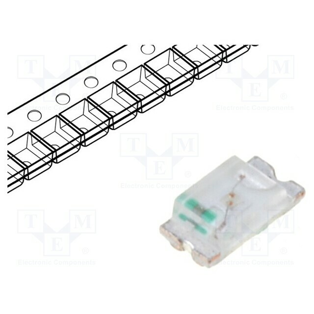 OPTOSUPPLY LED; blue; SMD; 0603; 14÷40mcd