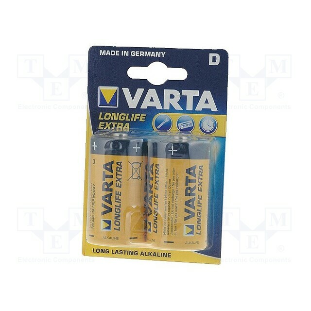 VARTA Battery: alkaline; D; 1.5V