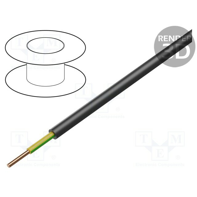 HELU Wire; NYY; 1G6mm2; round; wire