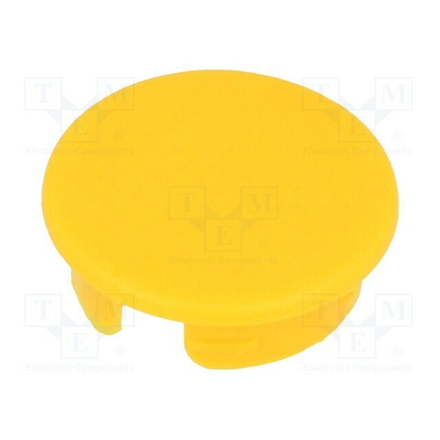 OKW Cap; ABS; yellow; push-in; round