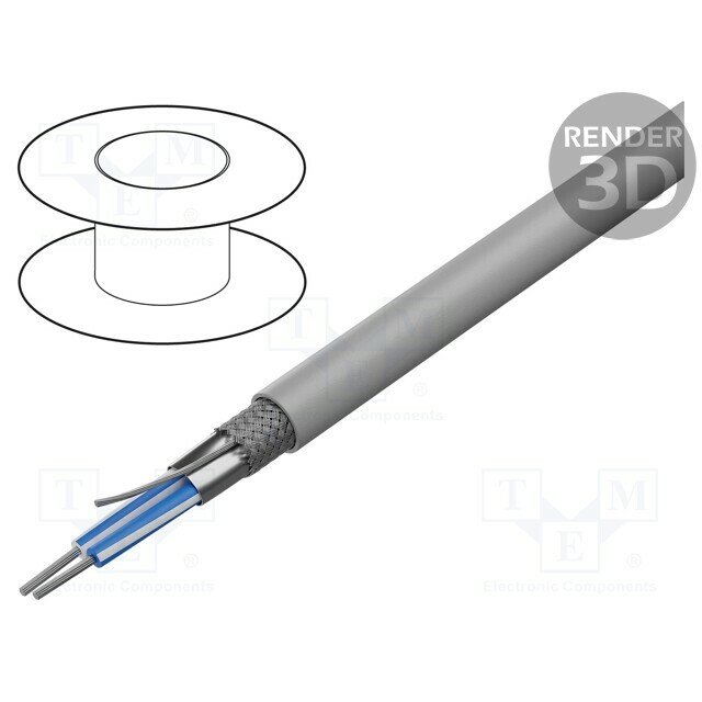 BELDEN Wire; 1x2x24AWG; stranded; Cu; Insulation: