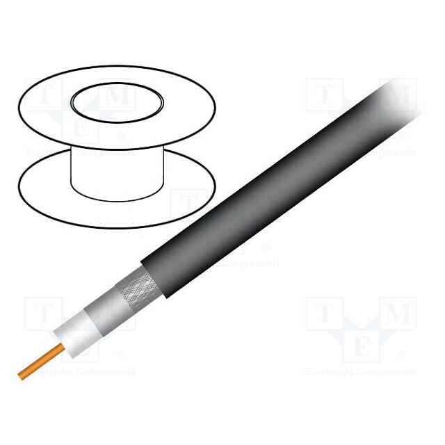 TELESTE Wire: coaxial; RG11; wire; Cu