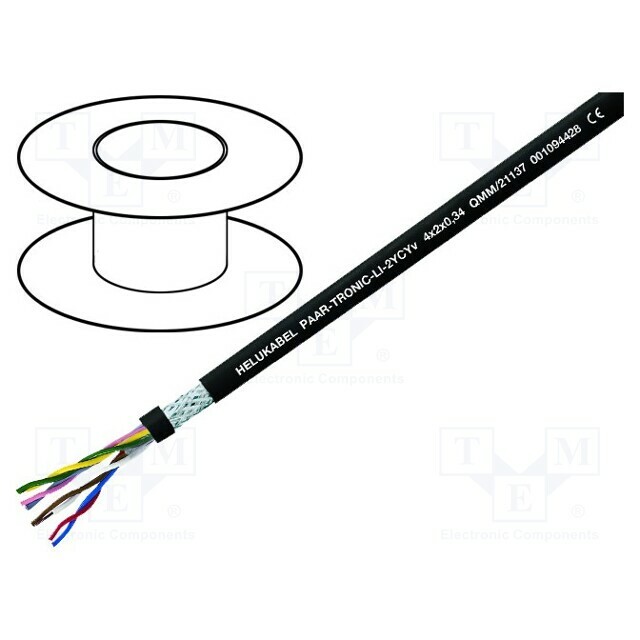 HELU Wire; Li-2YCYv; PAAR-TRONIC; 2x2x0.22mm2