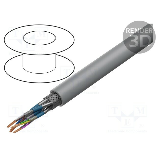 HELU Wire; LiYCY-CY; PAAR-TRONIC-CY; 5x2x0.25mm2
