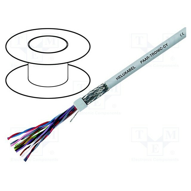 HELU Wire; LiYCY-P; PAAR-TRONIC-CY; 2x2x0.25mm2